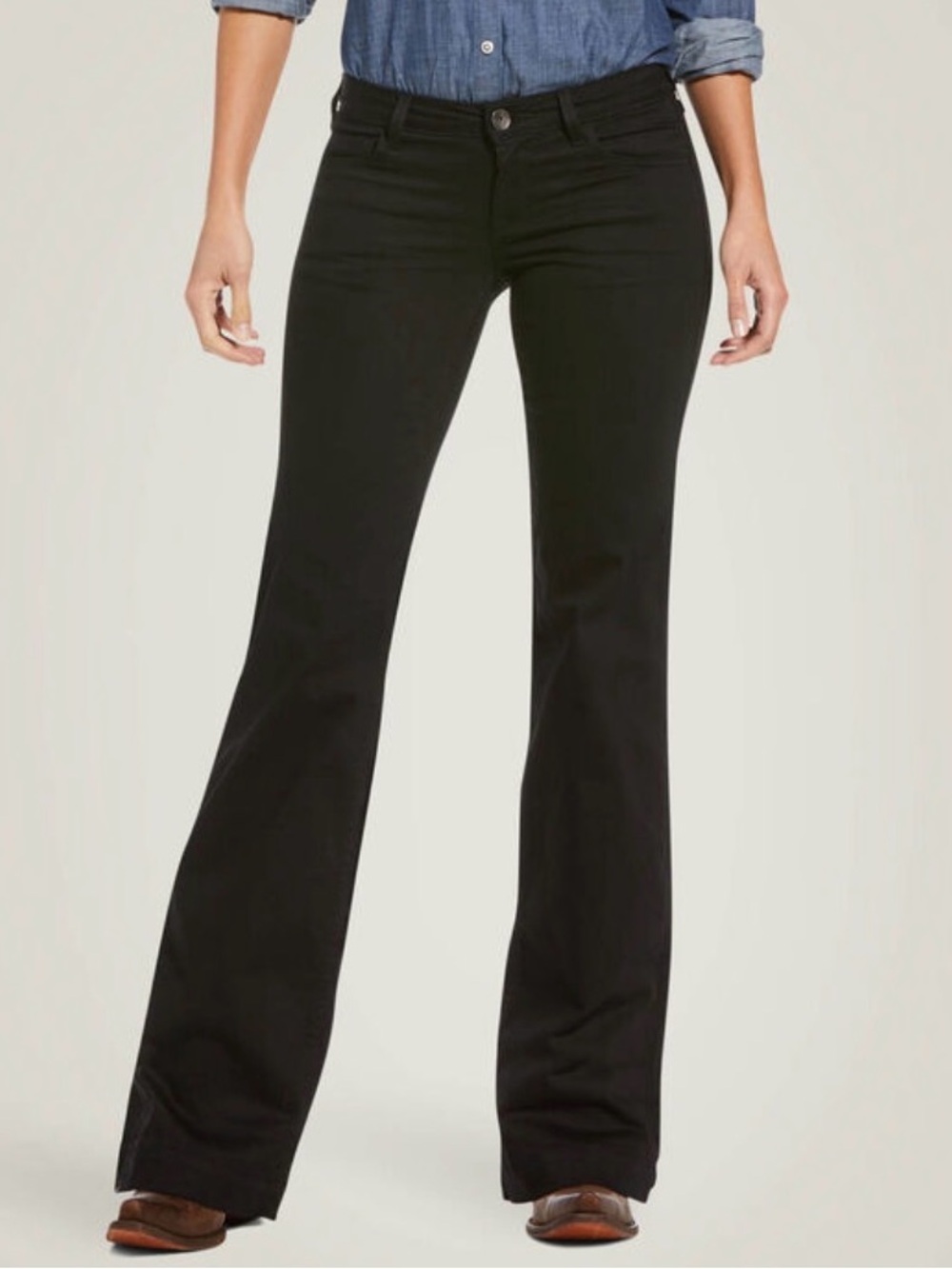 Ariat Black Denim Slim Trouser Mid Rise Womens Jeans 30R - Worn Once 30/33 Weste